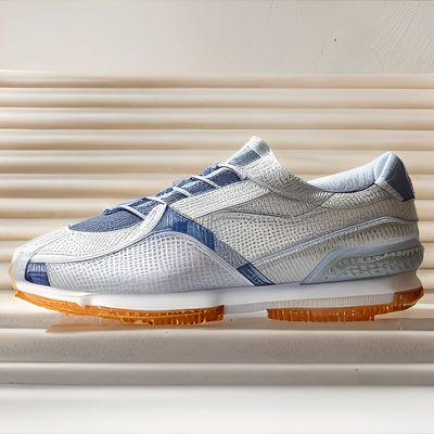 OEM ODM Mens Breathable Mesh Sneakers Soft Sole Leather For Daily Wear