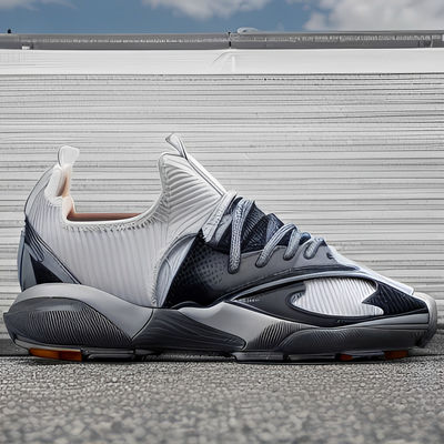 Anti Slippery Customized Basketball Shoes Hard Wearing High And Low Cut Leather