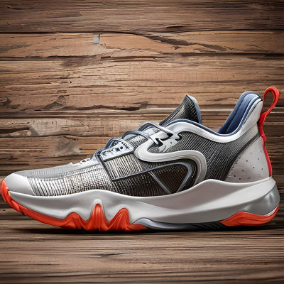 Custom Logo Trend Basketball Shoes Anti Odor Cloth Leather Upper