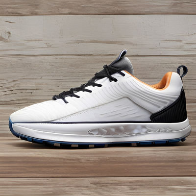 Waterproof Custom Logo Golf Shoes Microfiber Suitable For Grass