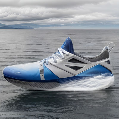 Biodegradable Eco Friendly Running Shoes Knitted Upper Breathable