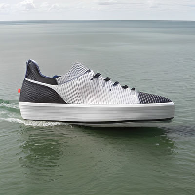 Dark Grey Eco Friendly Sepatu Wanita Kulit Flat Slip On Sepatu Wanita